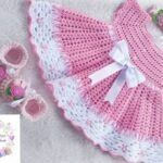 Vestido para bebé a crochet