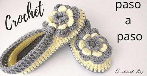 Zapatillas a crochet muy fácil paso a paso