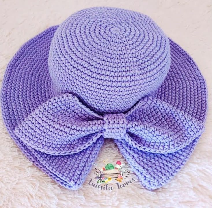 Sombrero para bebé tejido a crochet